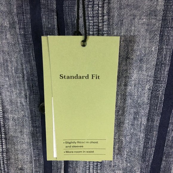 Goodfellow And Co Mens Linen Blend Button Down Northrop Shirt - Picture 3 of 6